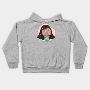 Cute girl design Kids Hoodie